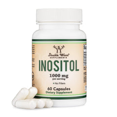 Double Wood Myo-Inositol vista frontal, envase claro y seguro