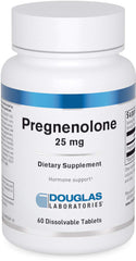 Douglas Laboratories envase frontal de Pregnenolone 25 mg mostrando la marca y el tamaño