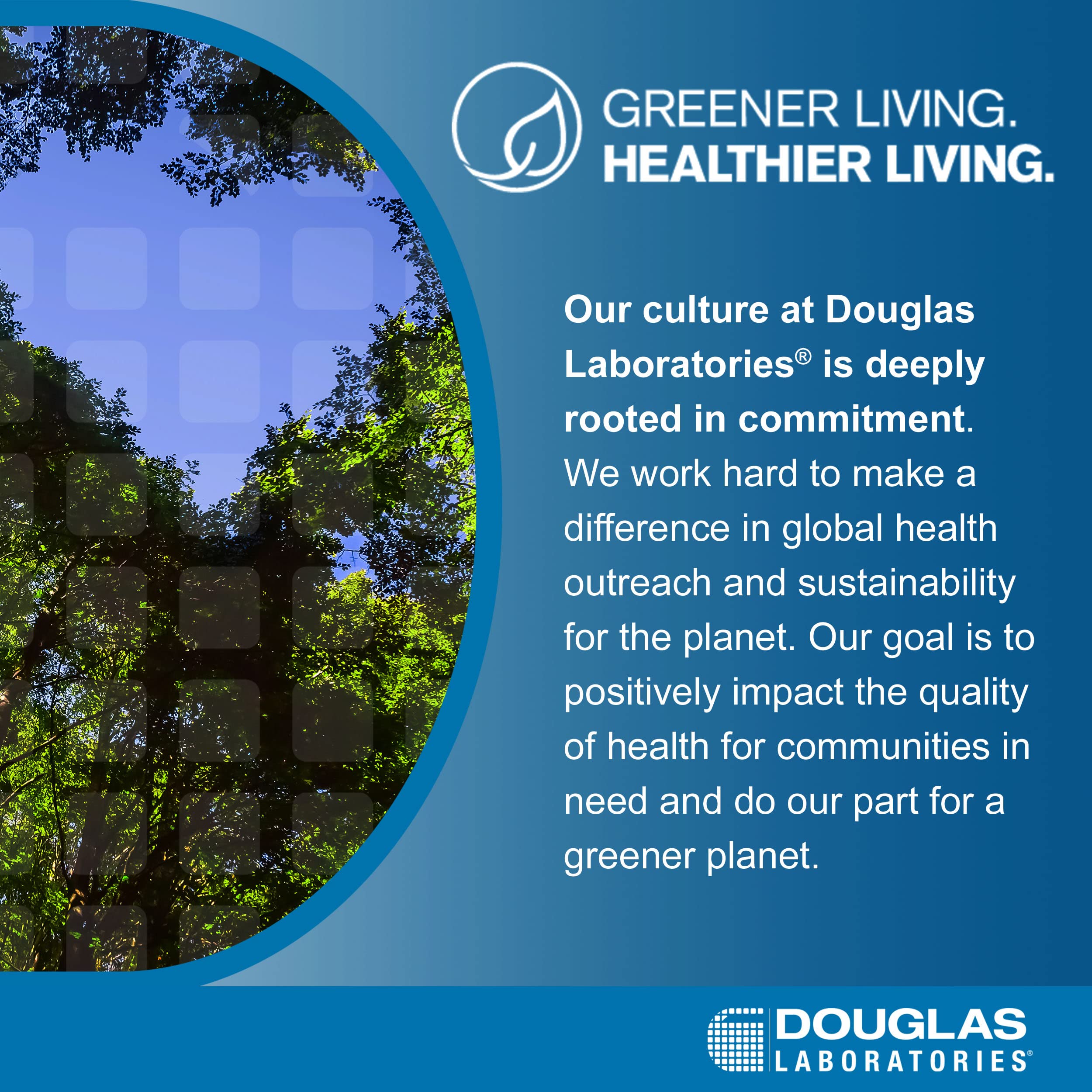 Douglas Laboratories etiqueta con lista de ingredientes y garantías de calidad