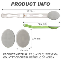 DOWMI conjunto completo con pad de masaje y cepillo para versatilidad en cuidado corporal