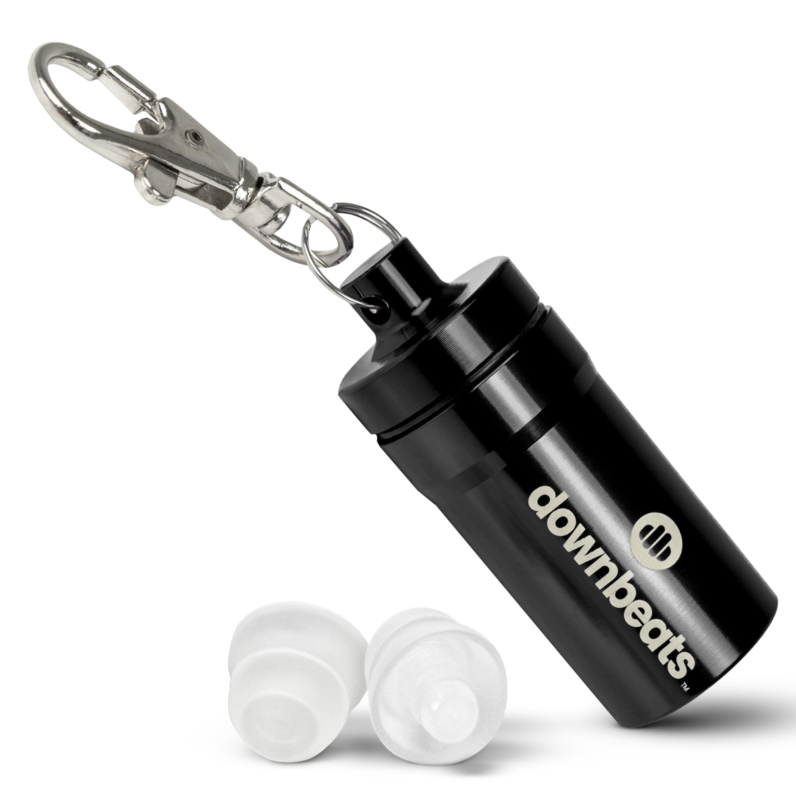 DownBeats vista frontal del producto, protección cómoda y discreta