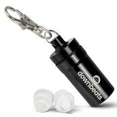 DownBeats vista frontal del producto, protección cómoda y discreta