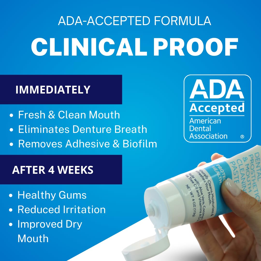 Dr. B Cleanadent etiqueta con ingredientes, evidencia de componentes naturales