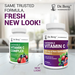 Dr. Berg tabletas masticables en mano para uso práctico