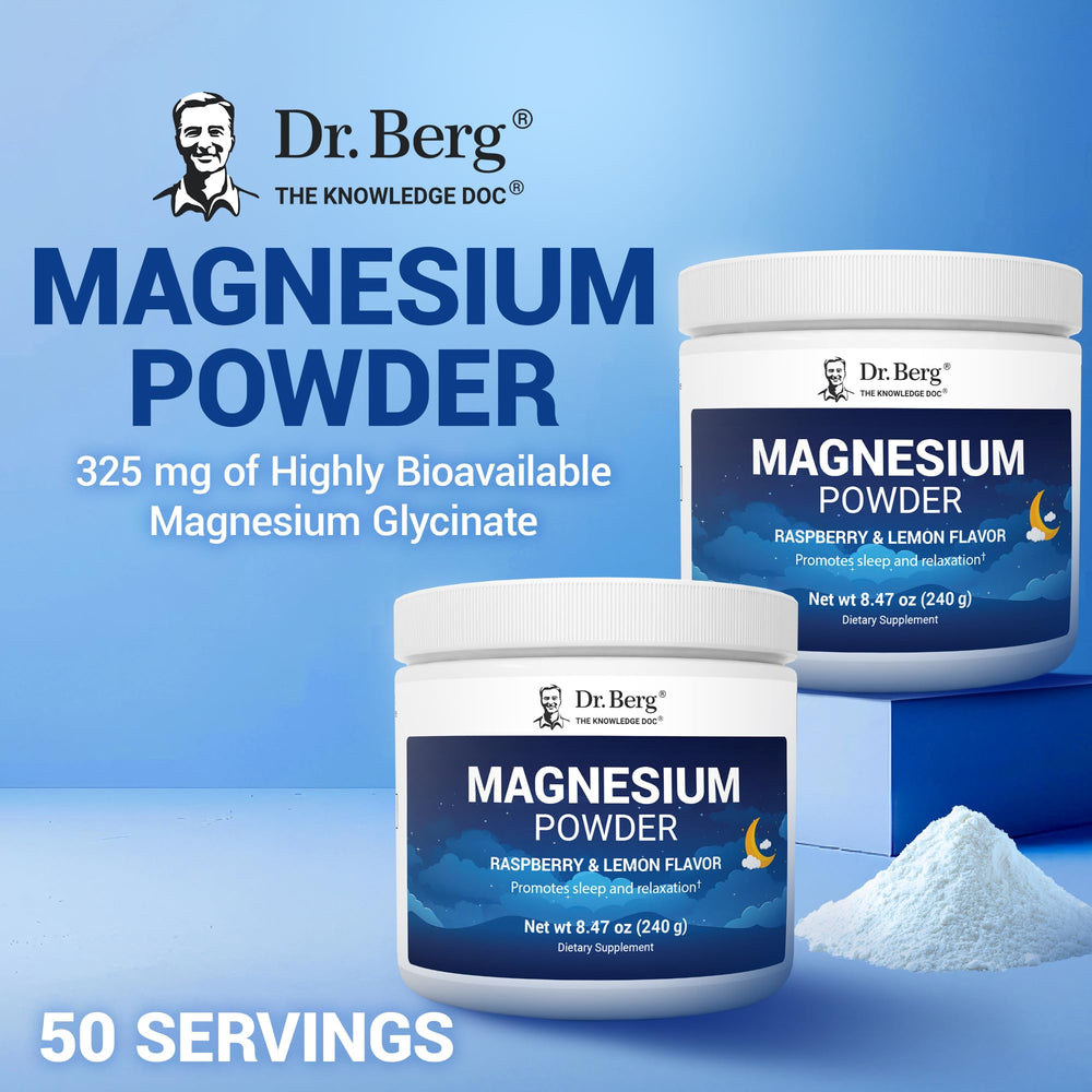 Dr. Berg etiqueta con lista de ingredientes y concentraciones por porción