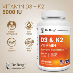 Dr. Berg Nutritionals detalle de etiqueta mostrando ingredientes clave