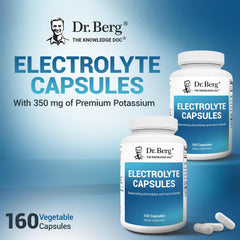 Dr. Berg etiqueta de ingredientes con cantidades de potasio y cloruro claras