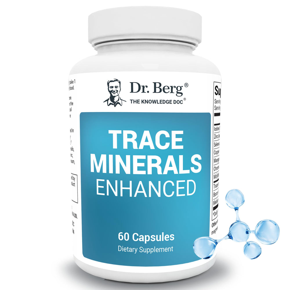 Dr. Berg envase frontal mostrando etiqueta y beneficios claros
