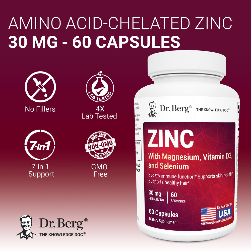 Dr. Berg Nutritionals etiqueta en primer plano con ingredientes y claridad