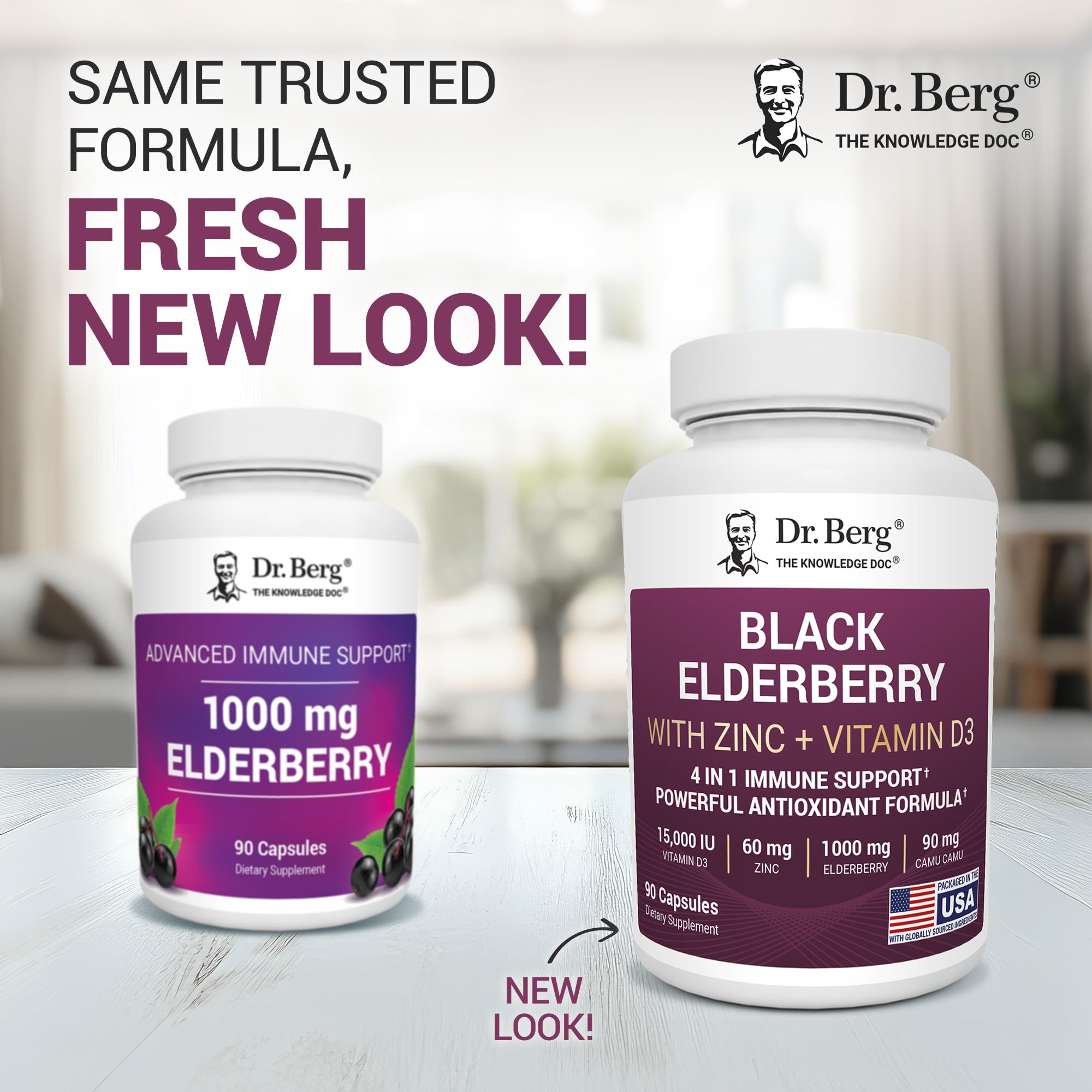 Dr. Berg etiqueta en detalle con ingredientes y ventaja clara