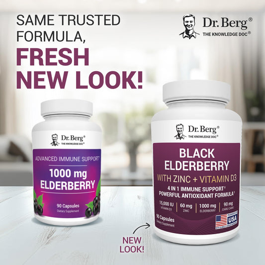Dr. Berg etiqueta en detalle con ingredientes y ventaja clara
