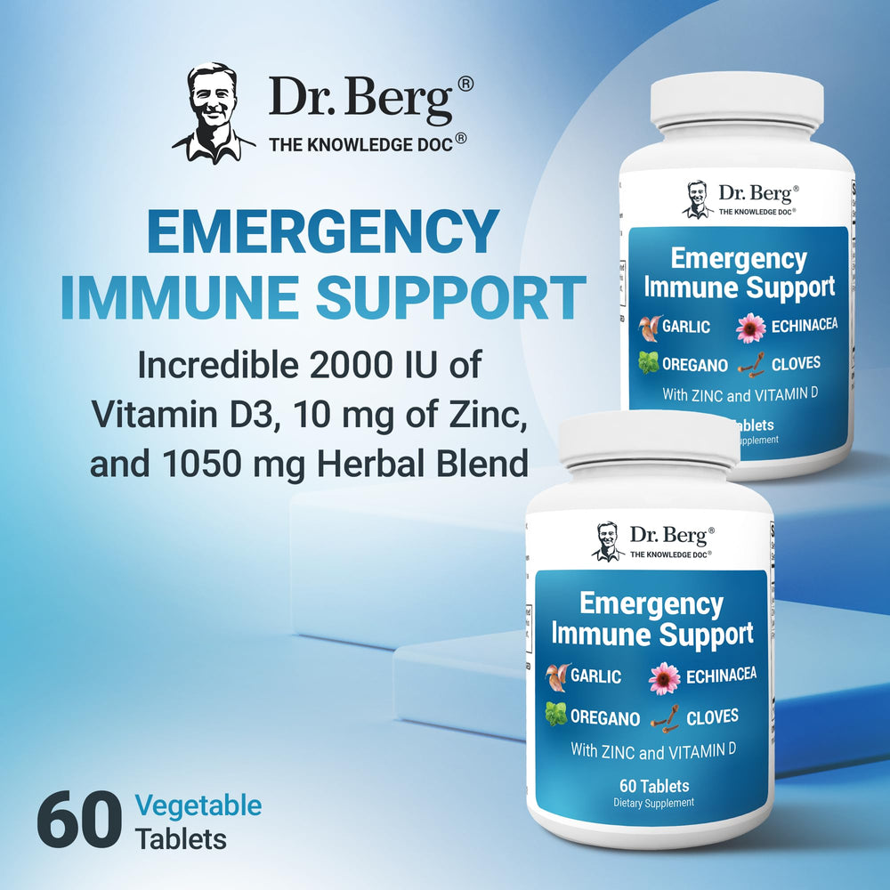 Dr. Berg etiqueta nutricional legible con vitamina D y zinc