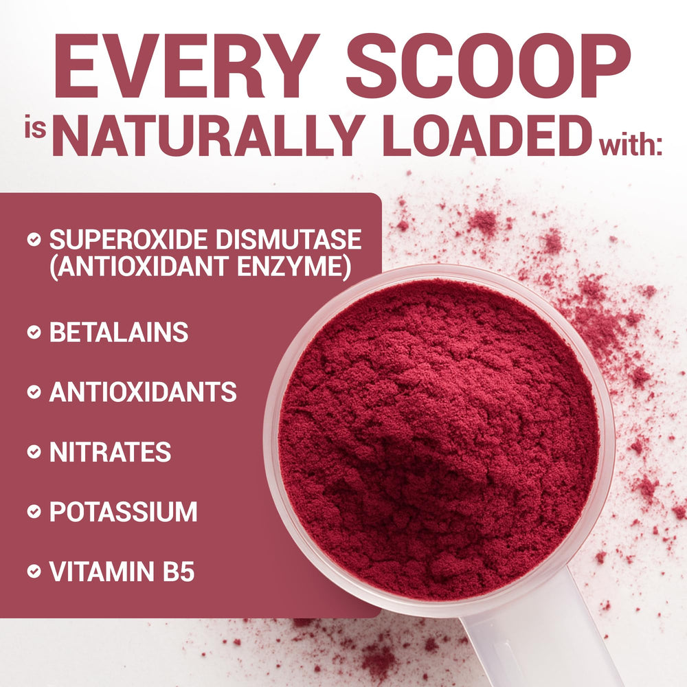 Dr. Berg batido matinal con remolacha para energía vegetal sostenida