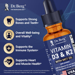 Dr. Berg aceite MCT en gotas resaltando absorción mejorada