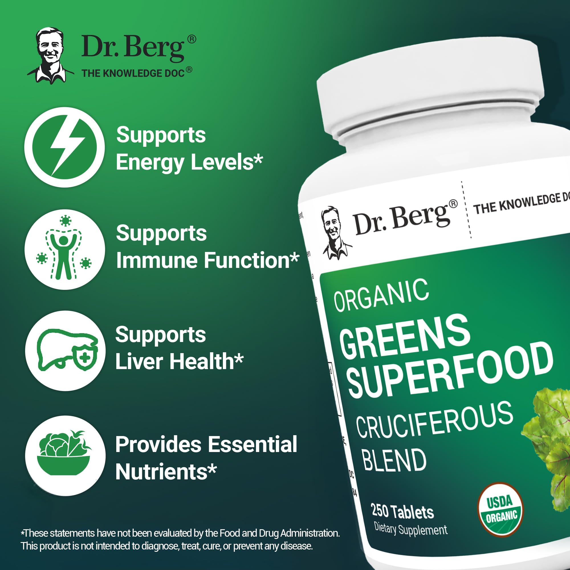 Dr. Berg primer plano de polvo liofilizado indicando preservación nutricional