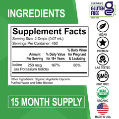 DR. BO etiqueta con certificaciones USDA Organic y Non-GMO para confianza del producto