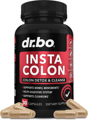 DR. BO frente del producto mostrando envase y beneficio limpieza intestinal