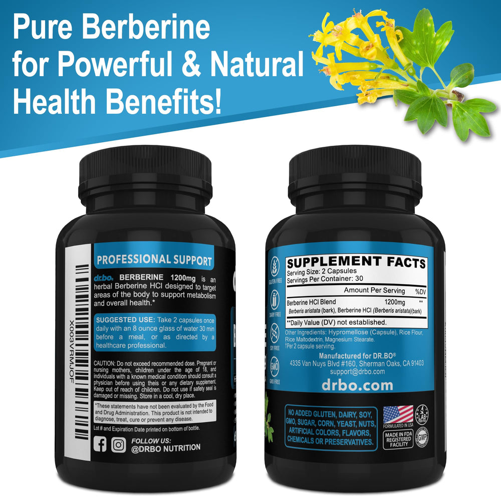 DR. BO raíz de barberry de origen botánico y pureza