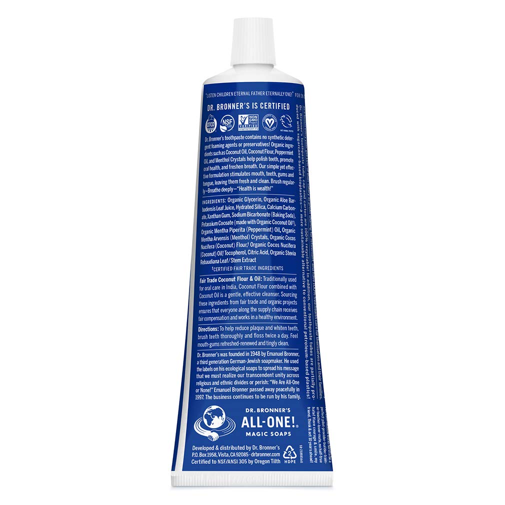 Dr. Bronner's detalle del tapón que resalta cierre hermético y practicidad