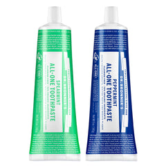 Dr. Bronner's frente del empaque mostrando 2 pack y beneficios naturales