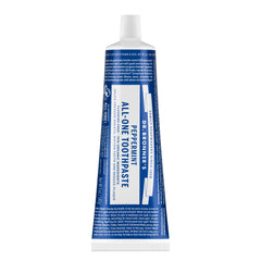 Dr. Bronner's tubo frente mostrando diseño y beneficio natural