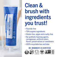 Dr. Bronner's pasta en cepillo lista para usar con frescor inmediato