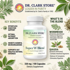 Dr Clark Store frasco abierto con cápsulas para ver contenido y facilidad de uso