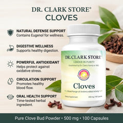 Dr Clark Store textura del polvo de clavo molido, muestra frescura y pureza