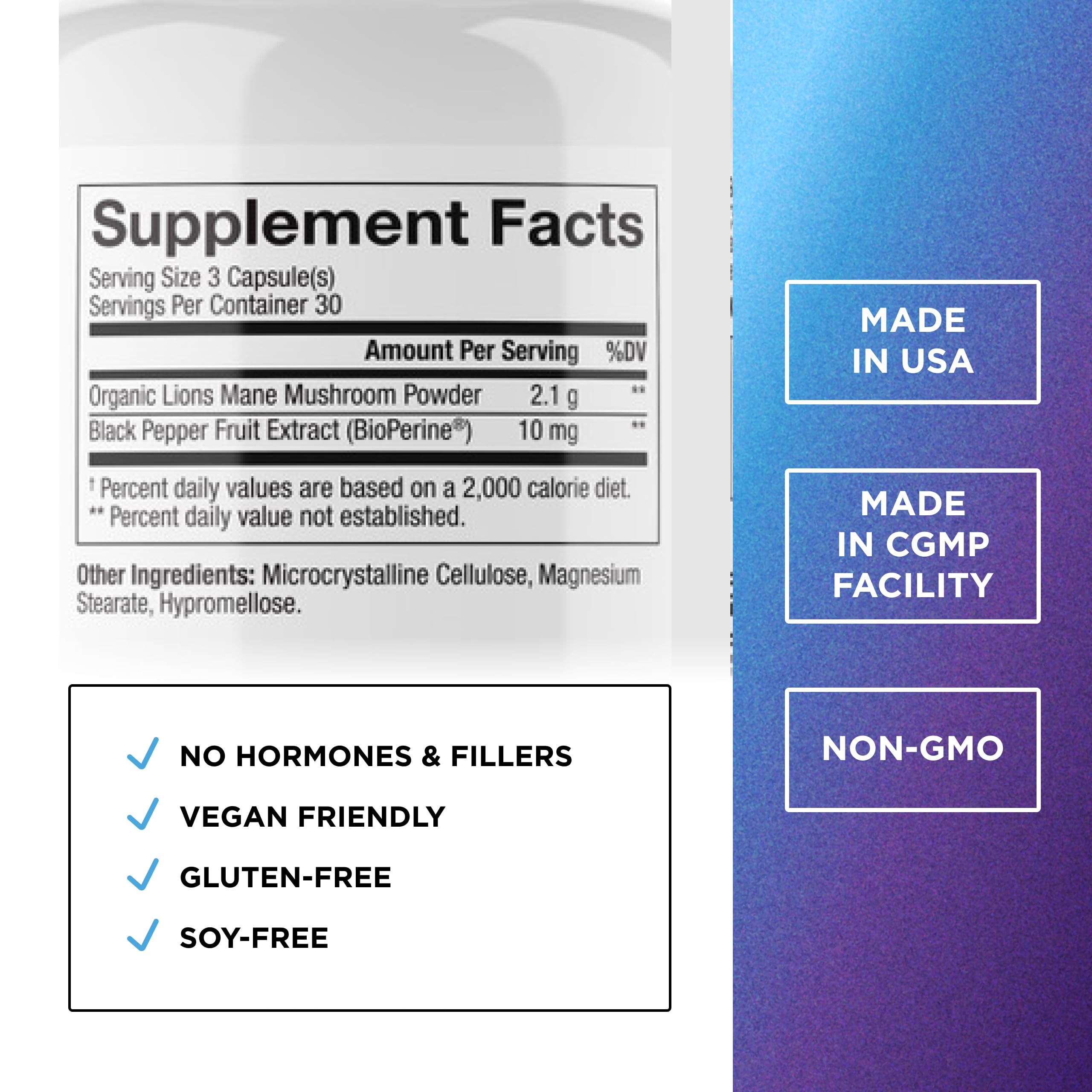 Dr. Emil Nutrition cápsulas en primer plano, textura limpia para fácil ingestión