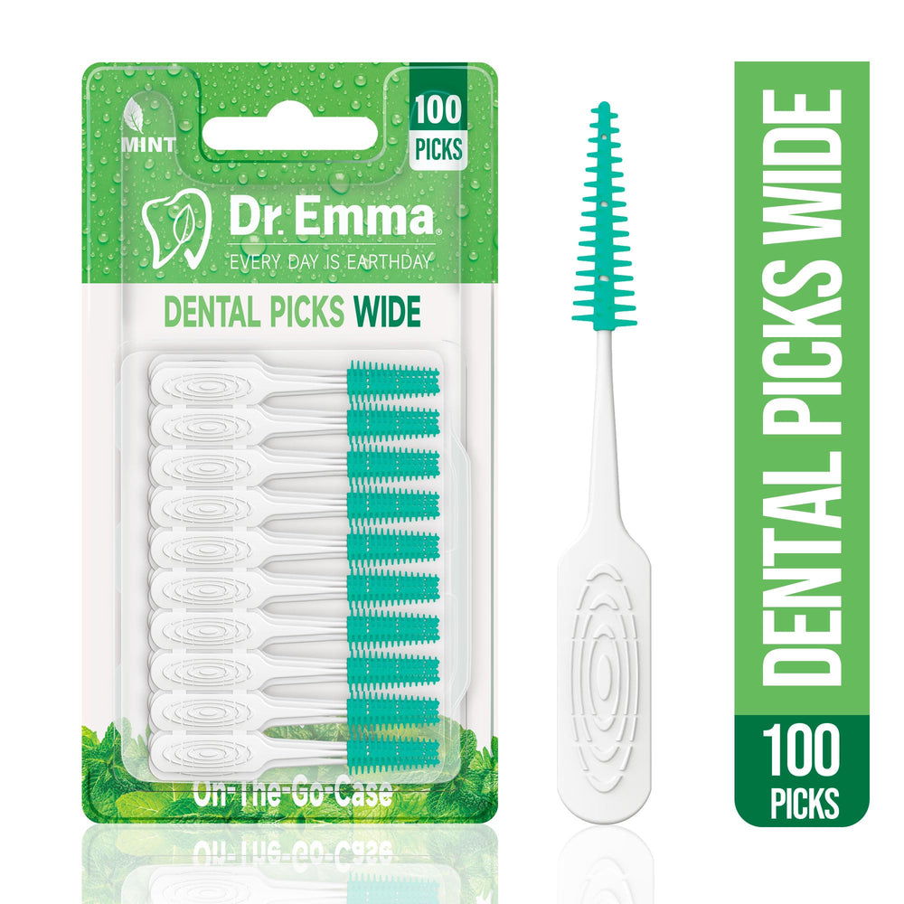 Dr. Emma primer plano de cerdas de goma que limpian suavemente