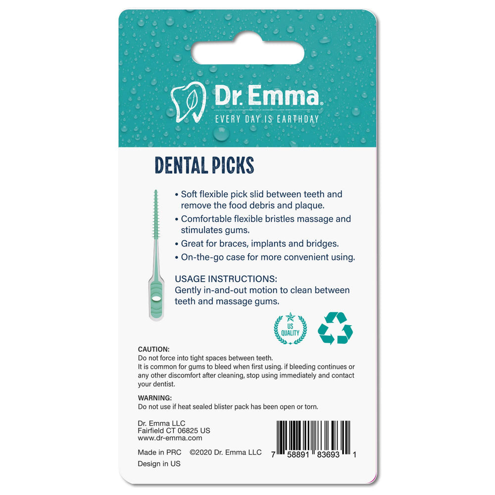 Dr. Emma estuche de transporte compacto mantiene palillos limpios
