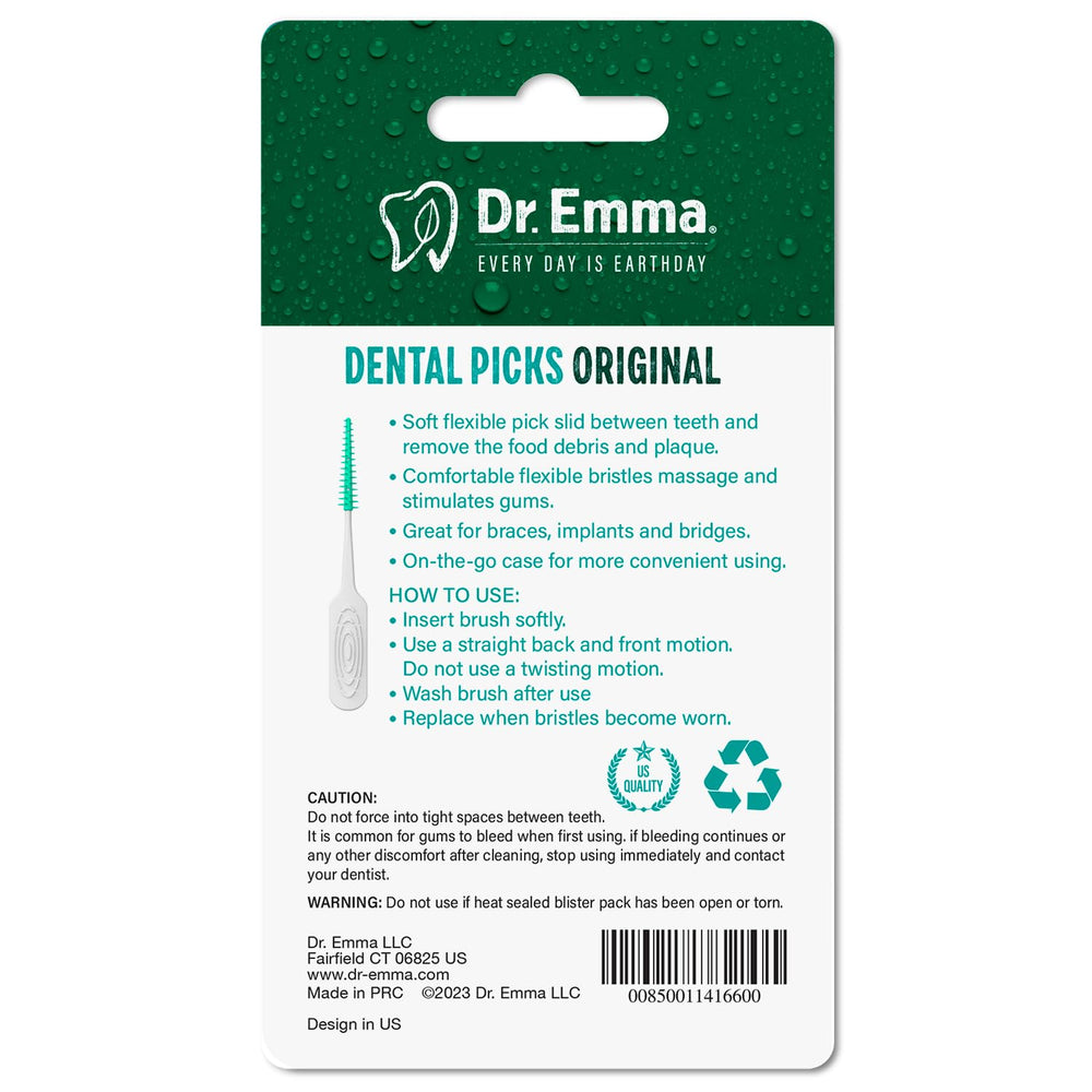 Dr. Emma estuche portátil abierto protegiendo picks para uso fuera
