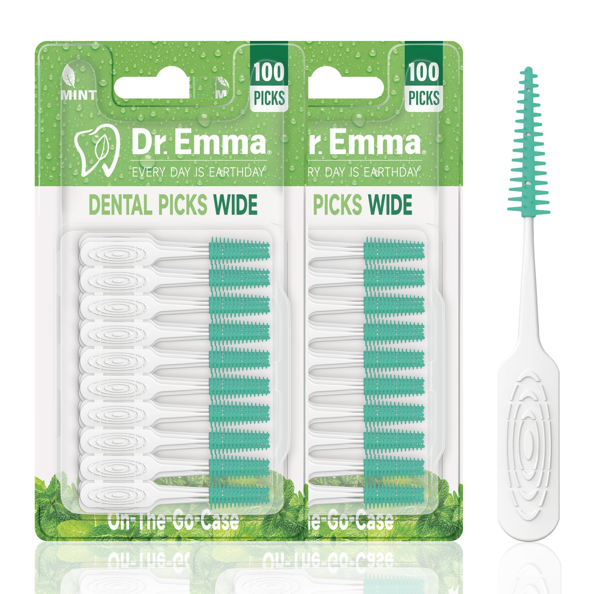 Dr. Emma paquete frontal mostrando 200 palillos para mayor conveniencia