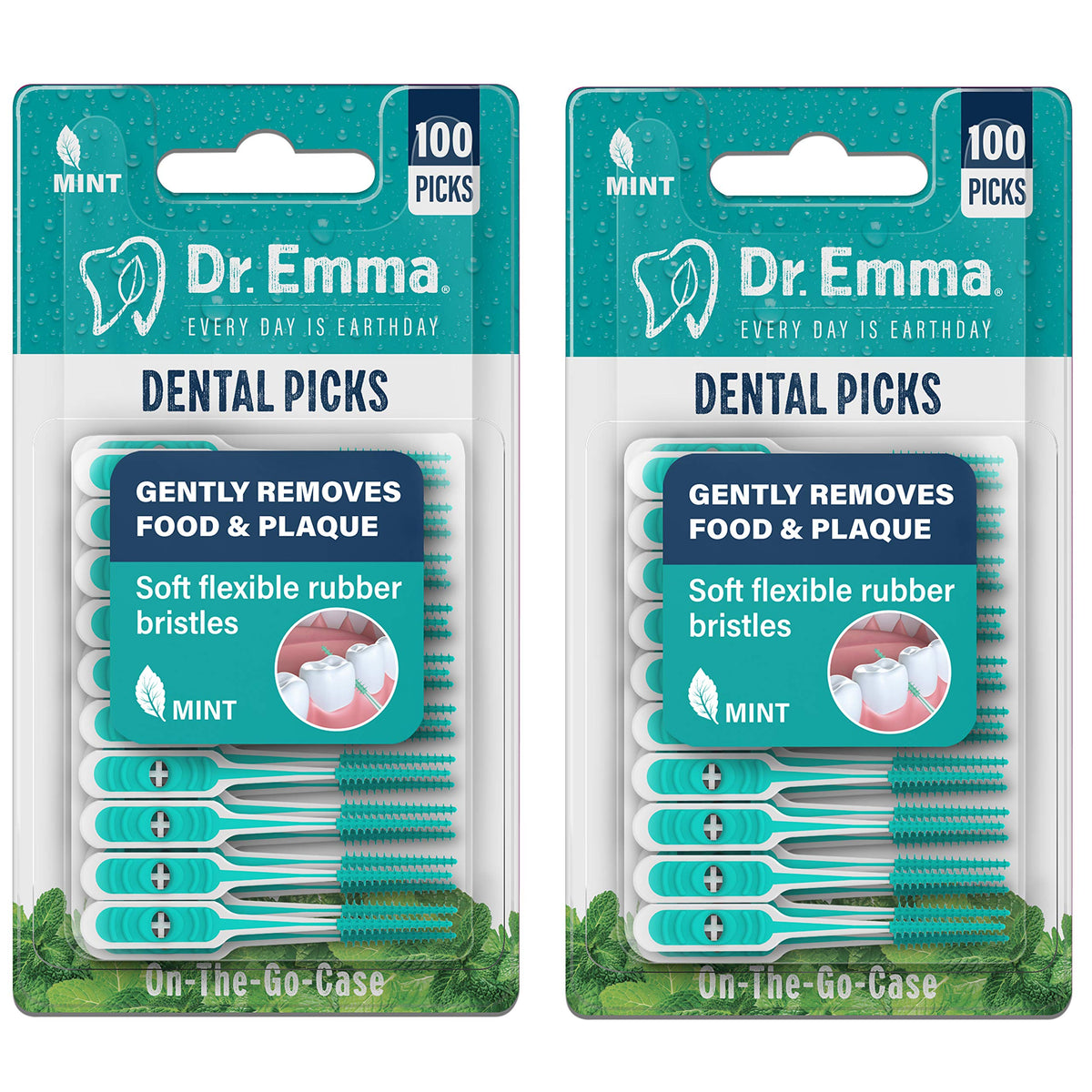Dr. Emma pack frontal mostrando las 2 cajas y el diseño mint