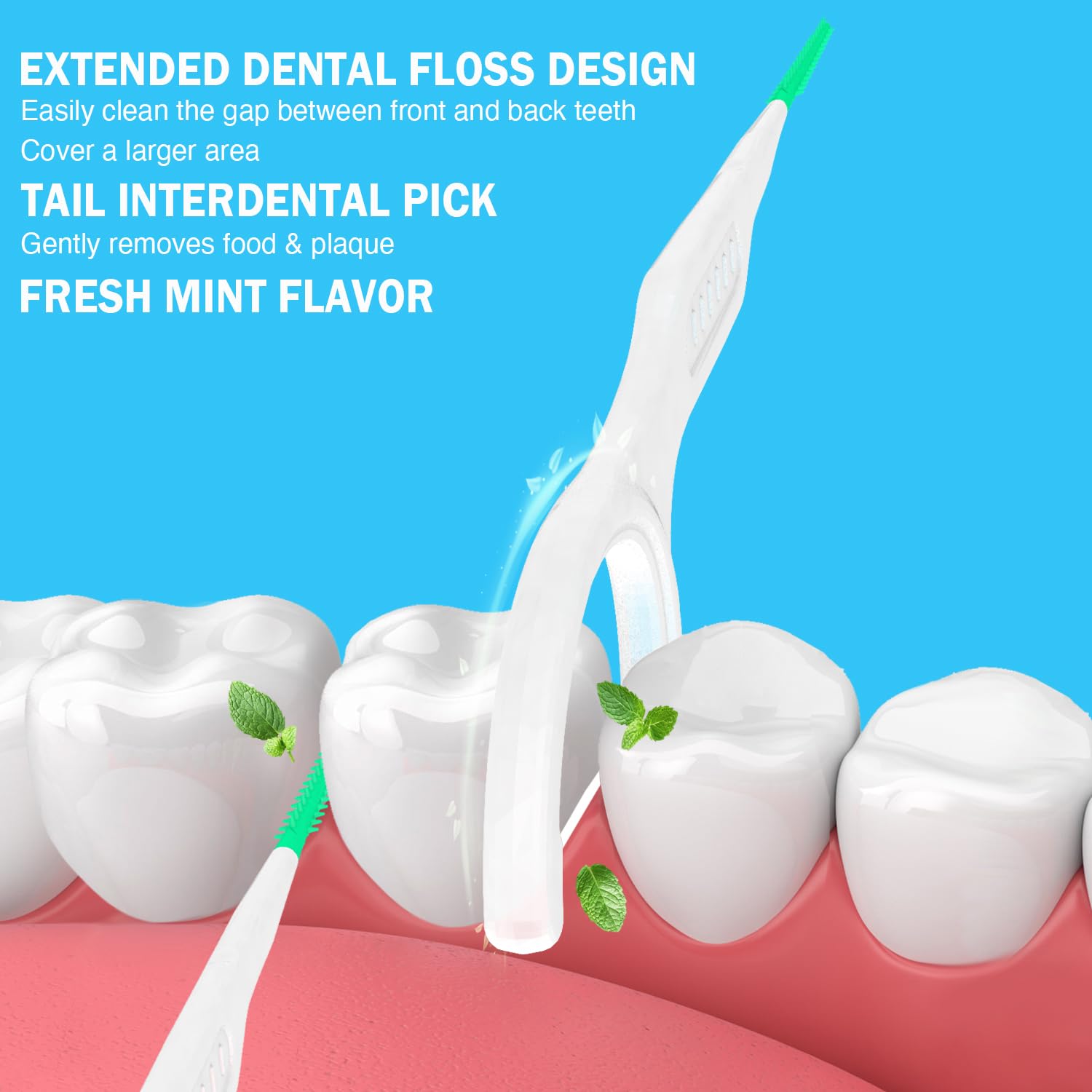 Dr. Emma detalle del hilo dental resistente para eliminar restos