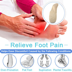 Dr. Foot plantilla colocada en zapatilla mostrando estabilidad