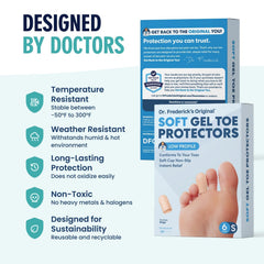 Dr. Frederick's primer plano de etiqueta con instrucciones y ventajas claras