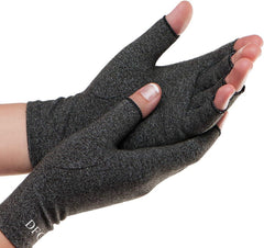 Dr. Frederick's frontal del empaque mostrando par de guantes y ventaja soporte