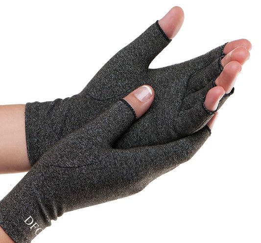Dr. Frederick's guantes frontal del empaque mostrado, soporte cómodo inmediato