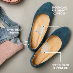 Dr. Frederick's Original inserto colocado en zapatilla durante caminata para mayor soporte