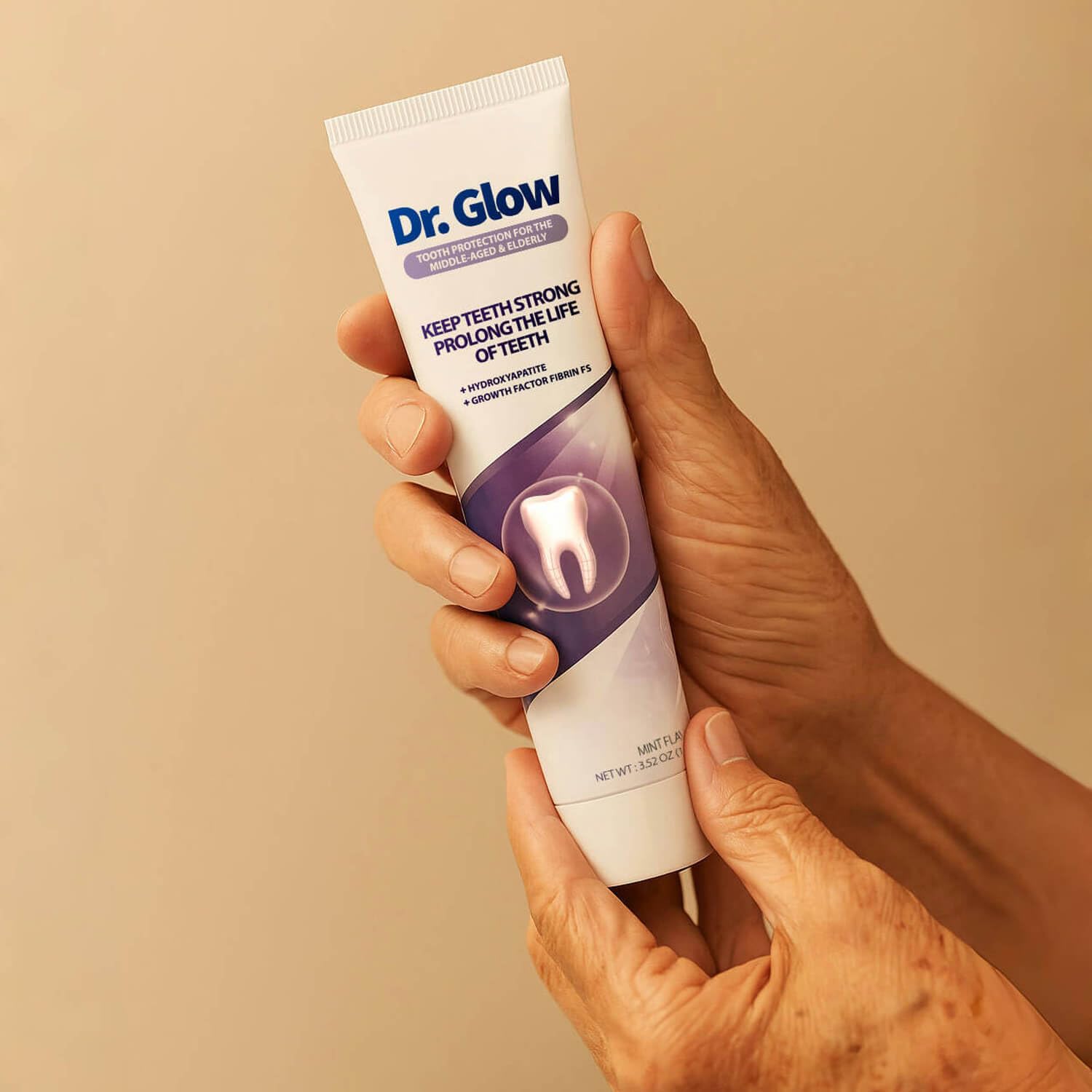 Dr. Glow comparación de tamaño del tubo para referencia de uso