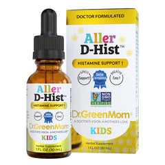 Dr. Green Mom frasco frontal mostrando etiqueta y beneficios