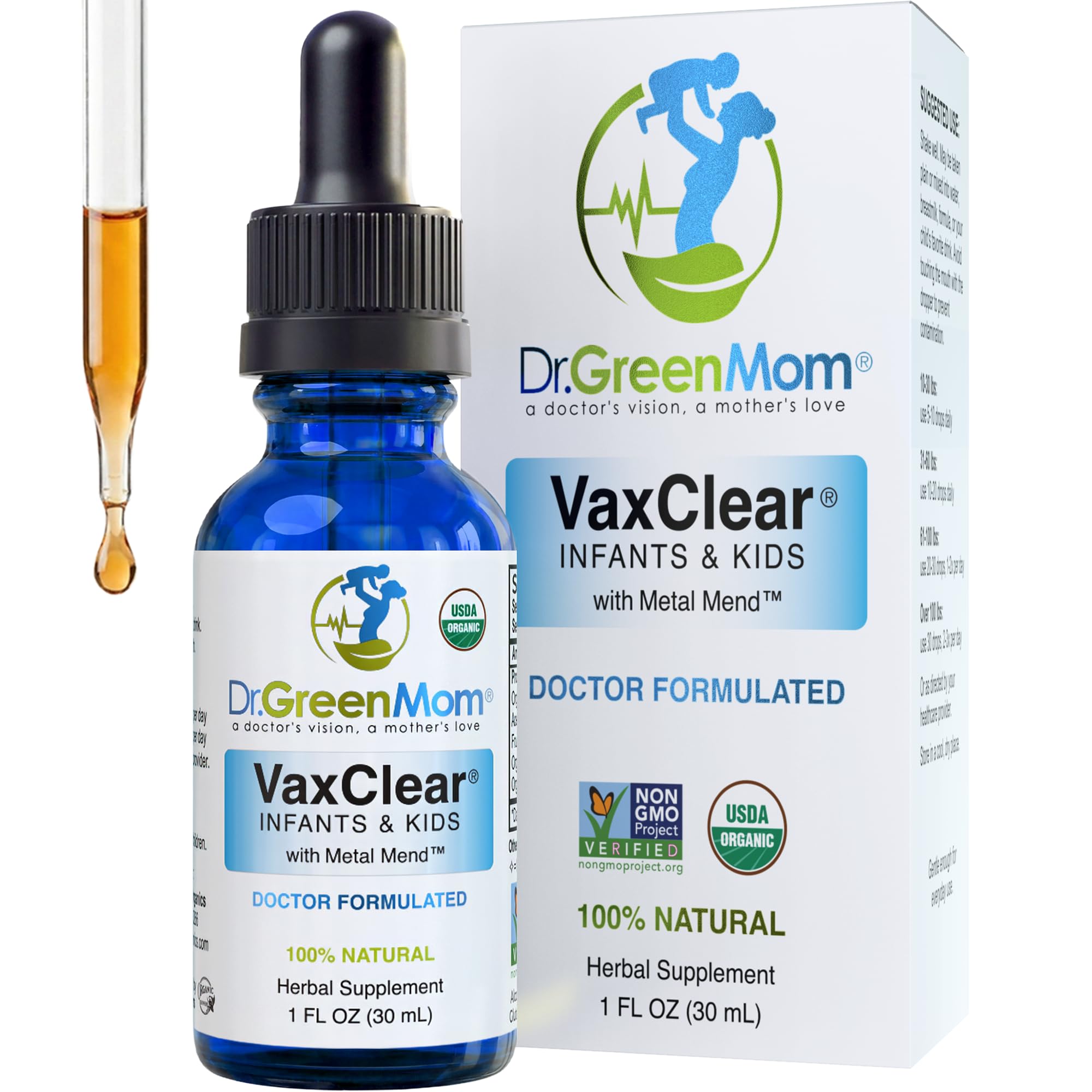 Dr. Green Mom envase frontal mostrando claridad y confianza