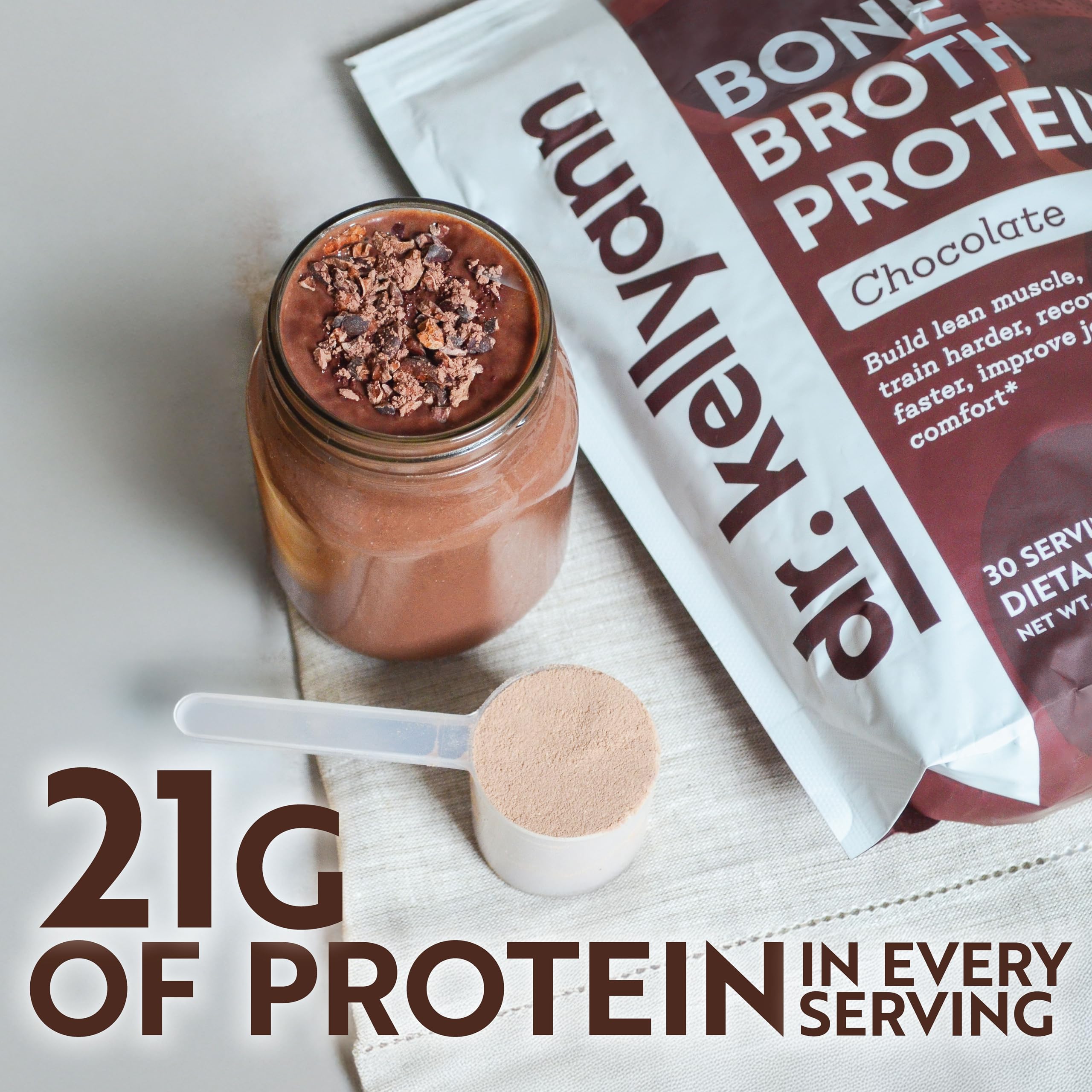 Dr. Kellyann batido de chocolate listo para beber, proteína baja en carbohidratos
