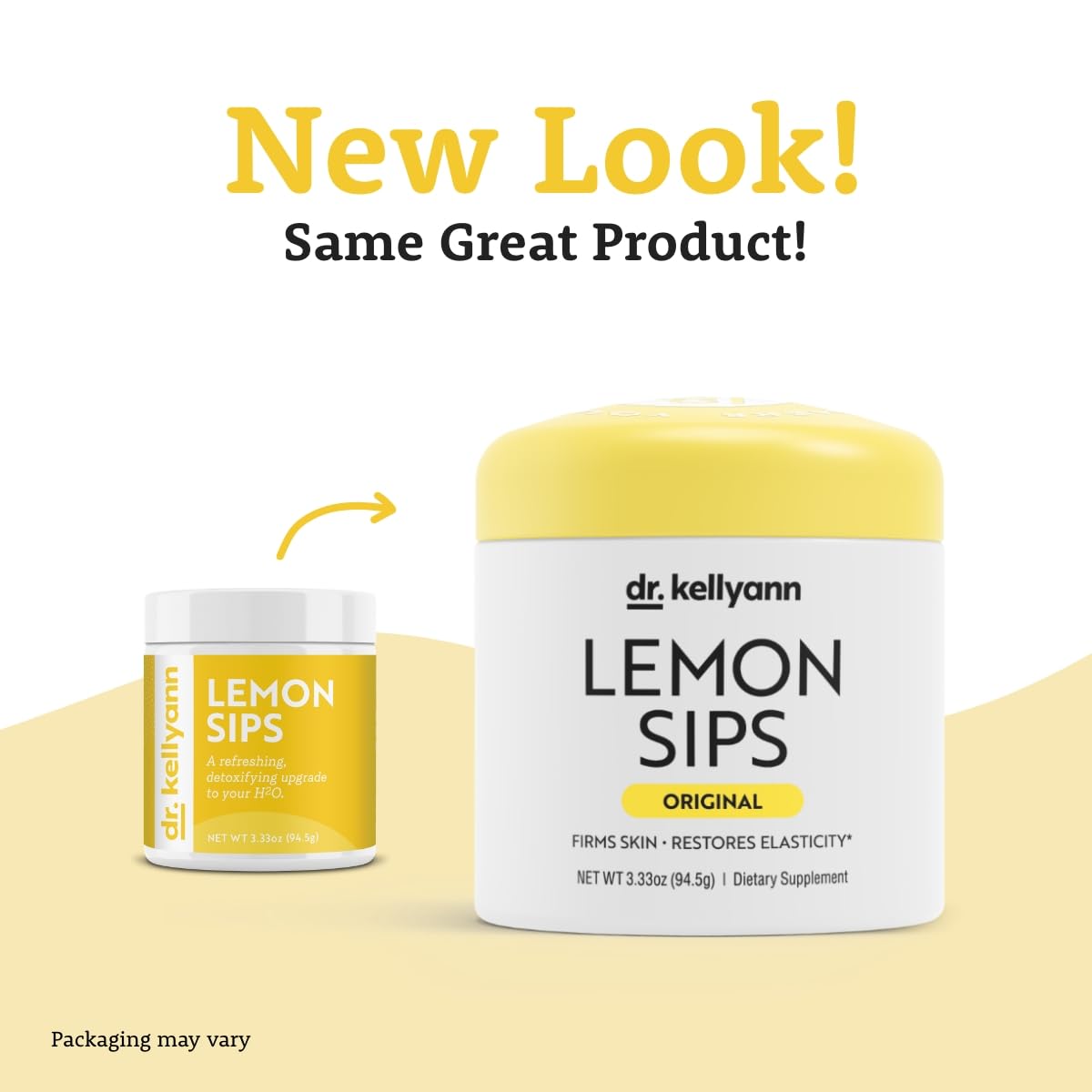 Dr. Kellyann polvo de Lemon Sips en sobre abierto, mezcla instantánea fácil