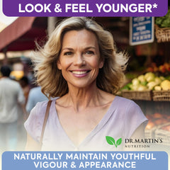 DR. MARTIN'S NUTRITION cápsula en mano para mostrar tamaño y facilidad de ingesta