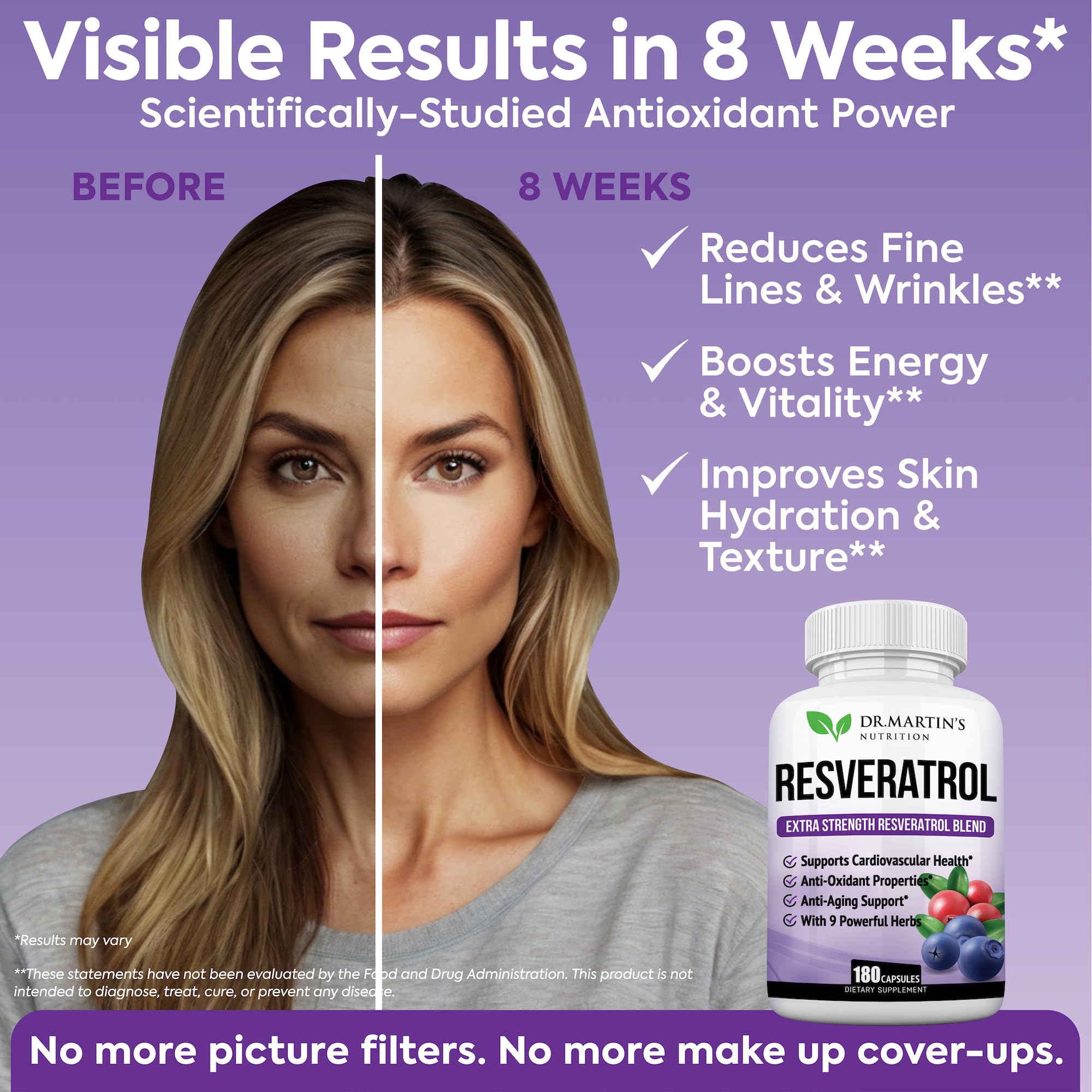 DR. MARTIN'S NUTRITION etiqueta con ingredientes y tabla nutricional visible
