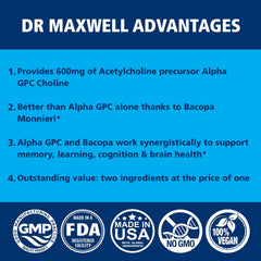 Dr. Maxwell cápsula textura y color cerca, beneficio: apariencia de calidad y pureza