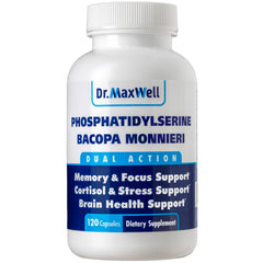 Frasco Dr. Maxwell frontal mostrando la etiqueta clara y beneficios del producto