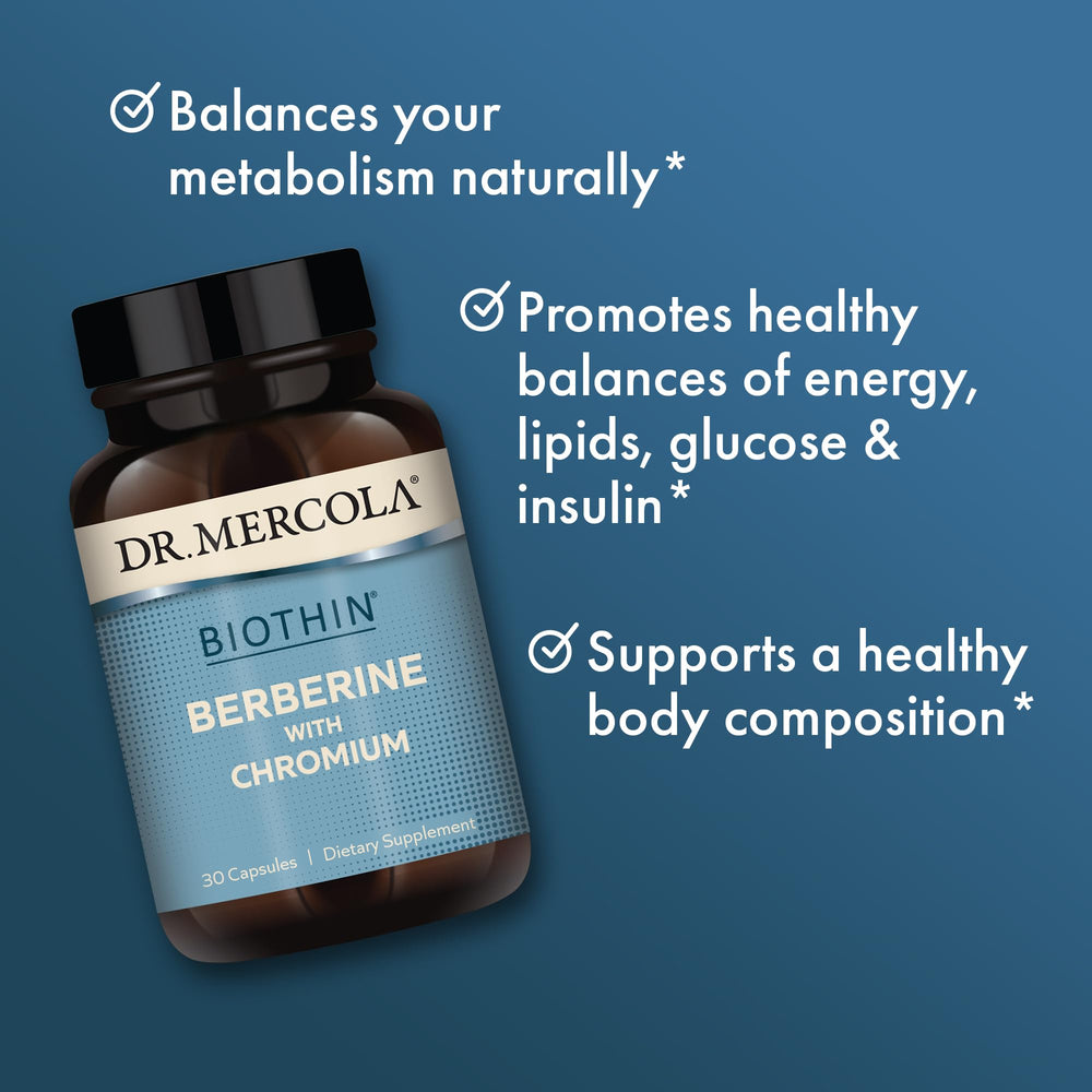 Dr. Mercola etiqueta con lista de ingredientes y certificaciones visibles